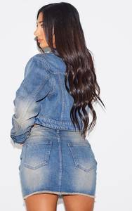 Venta directa de fábrica al mejor precio, conjunto de chaqueta vaquera informal para mujer, temporada de invierno, patrón sólido, botón, producto de tendencia superior, Pakistán - Product Image 3