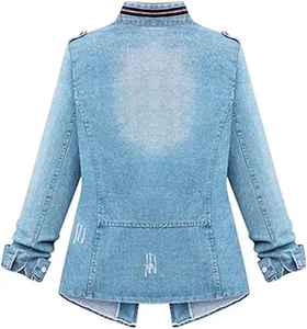 Chaqueta vaquera de mujer de tasa razonable, material duradero de calidad premium ligero, chaqueta vaquera de mejor diseño con mangas completas - Product Image 2