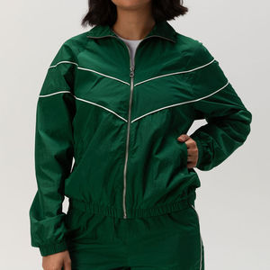 Chaqueta Cortavientos Informal Unisex de Otoño, Nueva, al por Mayor, Personalizada, Antiarrugas, Talla Grande para Mujer, 100% Algodón, 2026 - Product Image 3