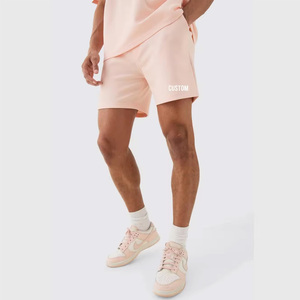 Pantalones cortos para correr de calle para hombre con estampado personalizado 100% poliéster 300 + GSM Terry Fleece 5 pulgadas entrepierna patrón sólido Streetwear - Product Image 2