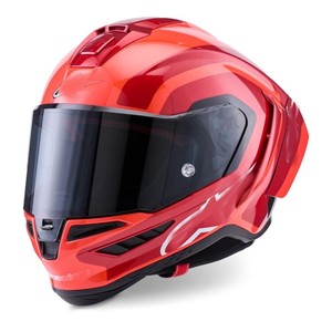 Auténtico Casco de Motocicleta Alpinstar Supertech R10 Flyte - Rojo, Completamente de Carbono - Product Image 2