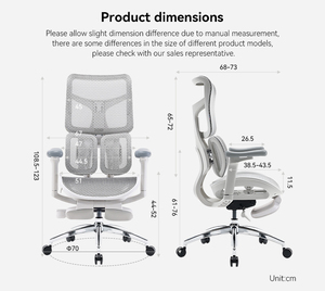 Siège de bureau de luxe réglable en hauteur, chaise ergonomique <span class=keywords><strong>SIHOO</strong></span> S100 avec repose-pieds, chaise de direction, chaise de président - Product Image 4