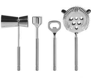Luxury Modern Design Silver Hanging <b>Bar</b> <b>Tools</b> Set on Marble Stand for <b>Bar</b> Table Wedding Restaurant Hotel - Product Image 3