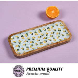 Plateau à dessert et chocolat en bois d'acaica de qualité supérieure Plateaux en bois pur de grande taille faits à la main les plus vendus - Product Image 5