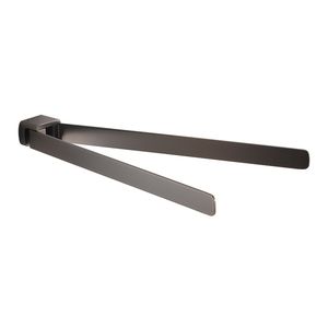 Panarea porta asciugamani incernierato 35cm lucido spazzolato ottone cromo bagno mobili ottone ottone asta finitura barre portasciugamani categoria di prodotto - Product Image 1