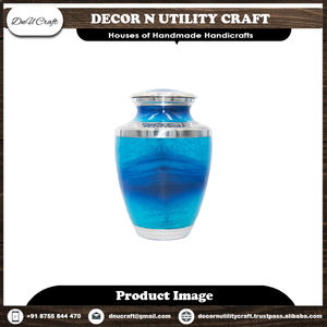 Handcrafted European Style Brass Cremation Urn Personalised Metal <b>Vase</b> for Human Pet Ashes Decorative <b>Memorial</b> Antique Design - Product Image 3