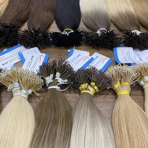 Producto de lujo precio al por mayor Punta de queratina Nano anillo cabello humano cabello crudo sin caída sin enredos - Product Image 4