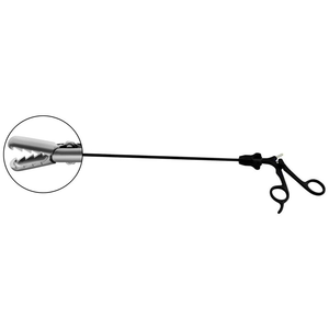 Pinzas de agarre de cocodrilo dentadas laparoscópicas, instrumentos de mano quirúrgicos, juego de instrumentos manuales de acero inoxidable Manual médico - Product Image 2