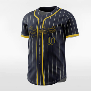 Jersey de béisbol profesional OEM para jóvenes, nombre y número de equipo personalizado, jersey de béisbol con botones completamente sublimado, proveedor de Pakistán - Product Image 5