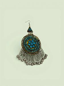 Collier bohème artisanal en perles de cuivre, style tribal afghan, vintage, pour femmes, pour mariage, festival - Product Image 5