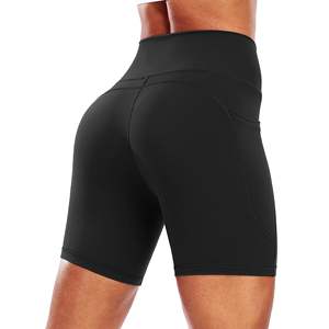 Eco-Friendly Quick-Dry <b>Yoga</b> Shorts Fitness High-Waist Workout Sport Running Butt-Lifting Tummy Control Gym Wear Women's Shorts - Product Image 6