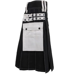 Meilleures ventes : Kilt écossais utilitaire pour homme avec logo personnalisé, respirant, haute qualité, styles tendance, matériaux cuir et acrylique, uni - Product Image 1