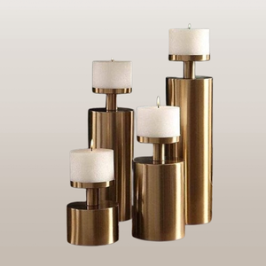 Holiday Aluminum Candle Holder Elegant Home <b>Decor</b> <b>Table</b> & Event Centerpiece for Best Wholesale Price - Product Image 5