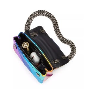 กระเป๋าถือสะพายข้างหนังแท้ลายทางสีน้ำเงินรุ่นมินิเคนซ์ซ์เวนส์สำหรับผู้หญิงจากเคิร์ต ไกเกอร์ ลอนดอน ขนาดปกติ ดีไซน์ทันสมัย - Product Image 3