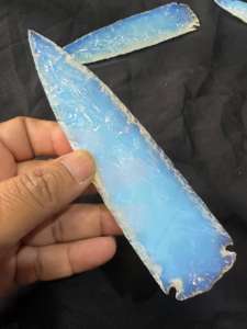 Punta de flecha grande, punta de flecha Opalite grande, punta de lanza de cristal tallada para decoración del hogar, Idea de regalo de cristal única - Product Image 5