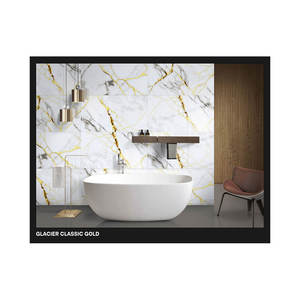 600x1200 Salle de bain de luxe Céramique Or Carrelage Villa Classique Sol Poli Carrelages muraux décoratifs - Product Image 6