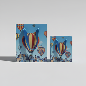 Sac cadeau de luxe léger en papier écologique haut de gamme avec logo personnalisé, poignée robuste, compatible micro-ondes, emballage recyclable, décoration - Product Image 2