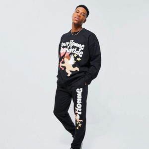 OEM Pullover surdimensionné pour sweat à capuche imprimé bouffant pour hommes logo personnalisé coton polaire lourd col à capuche hiver solide taille 3XL - Product Image 4