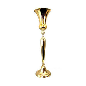 Florero de diseño moderno en hierro con acabado plateado, perfecto para Bodas de mesa y Decoración elegante para sala de estar - Product Image 3