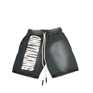 กางเกงขาสั้นผ้าแคนวาสคุณภาพสูง พิมพ์ลายพัฟฟ์สไตล์วินเทจ ผ้าฝ้าย 100% ผลิตตามสั่ง ผู้ผลิตโดยตรง ผ้าเนื้อดี เป็นมิตรกับสิ่งแวดล้อม แห้งเร็ว - Product Image 1