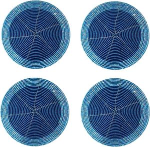 Latest Design Solid Color Table <b>Coaster</b> for Wedding Birthday Parties Banquets Decoration <b>Beaded</b> Table <b>Coaster</b> - Product Image 3