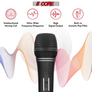 ไมโครโฟนไดนามิก 5Core XLR สำหรับคาราโอเกะ ร้องเพลงในสตูดิโอ ไมค์แบบมือถือ - Product Image 3