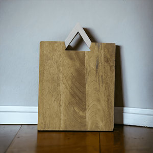 Cortador Triangular de madera de mango Natural de alta calidad, mango blanco, tabla de servicio de corte artesanal con estilo ecológico para exteriores - Product Image 4