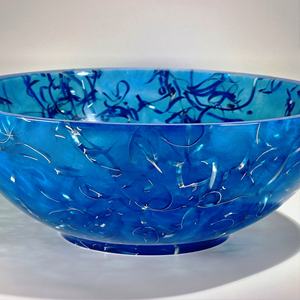 Tazón y Plato de Resina Pulida Hechos a Mano, Ecológicos, para Servir en Fiestas, Decorativos, de Origen Indio - Product Image 2