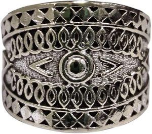 Anillo de Hombre, Anillo Sencillo de Plata, Anillo Sencillo y Pesado con Filigrana, Anillo de Ansiedad, Joyería Hecha a Mano Personalizable, Anillo de Plata Maciza 925 - Product Image 3