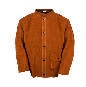 Chaqueta de Soldadura de Alta Durabilidad, Ropa Protectora de Cuero Ignífuga, Chaqueta de Soldadura a Prueba de Chispas, Ropa Industrial Ignífuga - Product Image 2