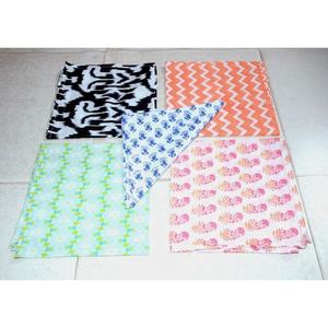 ชุดผ้าเช็ดปากผ้าฝ้ายพิมพ์ลายมิกซ์แอนด์แมตช์แฮนด์เมดอินเดียเป็นมิตรกับสิ่งแวดล้อมใช้ซ้ำได้ - Product Image 2