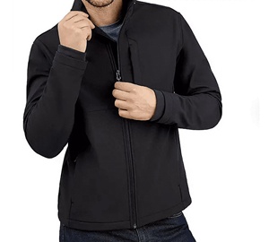Chaqueta de Invierno Softshell para Hombre de Alta Calidad al por Mayor, para Deportes al Aire Libre, Escalada, Camping, Cuello Alto, Transpirable - Product Image 1