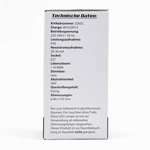 Ampoule LED E27 à effet feu d'artifice blanc chaud, verre, décoration de fête de Noël, indice de protection IP44 - Product Image 6