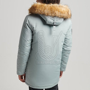 Veste parka d'hiver pour homme à capuche avec logo personnalisé en gros, imperméable, pour usage extérieur, séchage rapide et respirante - Product Image 2