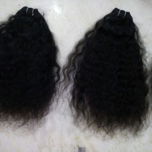 Extensions de cheveux Remy indiens de qualité supérieure Style droit Temple brut trame de cheveux humains vague droite soyeuse chimiquement (blanchi) - Product Image 1