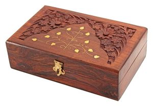 Caja de Joyería de Madera Personalizada de Primera Calidad con Secciones de Almacenamiento Internas para Decoración Moderna del Hogar a Precio de la India - Product Image 6