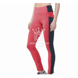 2025 femmes couleur personnalisée 100% coton taille haute pantalons de Yoga-Legging sublimé séchage rapide taille élastique Yoga Leggings - Product Image 2