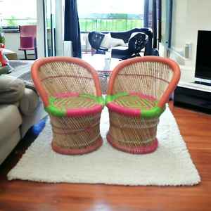 เฟอร์นิเจอร์อเนกประสงค์รักษ์โลกสำหรับระเบียง ลาน โถง ห้องนั่งเล่น / เก้าอี้หวาย/ไม้ไผ่สำหรับระเบียงในร่มและกลางแจ้ง - Product Image 2