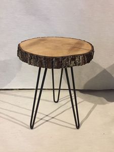 Versatile <b>square</b> wooden <b>side</b> <b>table</b> with lower shelf and smooth finished for bedroom living room or office use - Product Image 3