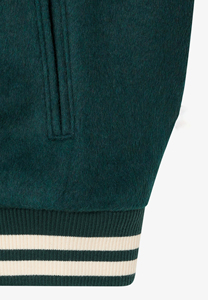 Veste universitaire en toile 100% laine tendance pour homme, col montant, broderie, étiquette personnalisée, respirante, streetwear d'hiver, vente en gros - Product Image 5