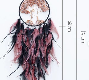 แหวนโลหะแขวนผนังเครื่องดักฝันที่กำหนดเองสำหรับแขวนผนังตกแต่งบ้าน - Product Image 3