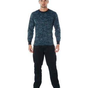 Sudadera de Algodón 100% para Hombre con Logotipo Personalizado al por Mayor, Fabricante de Ropa Urbana, Sudadera de Cuello Redondo de Felpa con Estampado de Camuflaje - Product Image 4