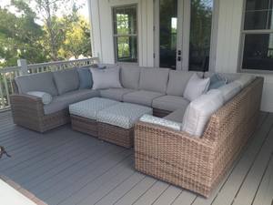 High Quality PE Rattan <b>Sofa</b> Set DL Wicker Furniture <b>for</b> Villa School Park Use Modern Design PU <b>Cushions</b> Indoor/Outdoor Living - Product Image 4