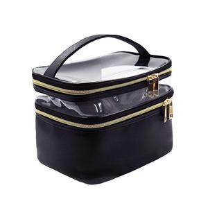 Neceser de viaje portátil <span class=keywords><strong>para</strong></span> mujeres y <span class=keywords><strong>niñas</strong></span>, bolsa grande de doble capa, resistente al agua, organizador de <span class=keywords><strong>maquillaje</strong></span> - Product Image 3