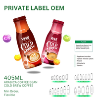 Bebida de Café de Marca Privada de Vietnam, Café Capuchino en Botella de Vidrio de 280 ml, OEM al por Mayor, MOQ Bajo, Muestra Gratuita, ISO HALAL