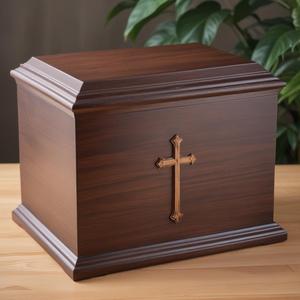OEM Custom Engraved Wooden Adult <b>Ashes</b> Urn Wholesale Traditional Wooden Adult Cremation Urn Exporter From India - Product Image 2