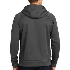 Unisex <b>Sponge</b> Fleece Sport-Wick Moisture Wicking Fleece Full Zip Jackets Black Custom - Product Image 5