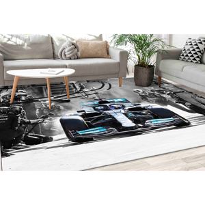 Alfombra de Lewis Hamilton F1: Mercedes Petronas Racing, Decoración para Cuarto de Hombre, Alfombra Suave No Tejida - Product Image 1