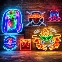 Enseigne néon LED personnalisée, décoration murale, œuvre d'art lumineuse RGB pour bar, salle de jeux, club, salon, restaurant, chambre, fête, exposition