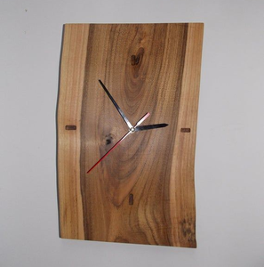 Horloge murale en bois naturel forme ronde article décoratif pour la maison artisanat élégant horloge murale en bois à bas prix - Product Image 6